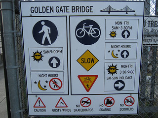 Golden Gate Bridge Sign