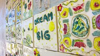 Dream Big inscribed on wall