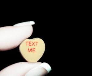Text me conversation heart