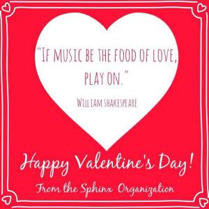 The Sphinx Organization wishes supporters Happy Valentine's Day.