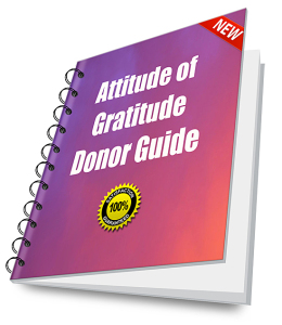 How to keep and upgrade more donors through the active practice of gratitude + tons of creative ways to say thank you. 