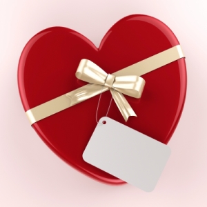 heart box and bow
