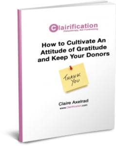 How to Cultivate An Attitude of Gratitude and Keep Your Donors