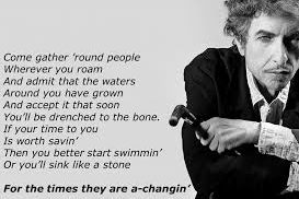 Dylan Times they are a changing lyrics