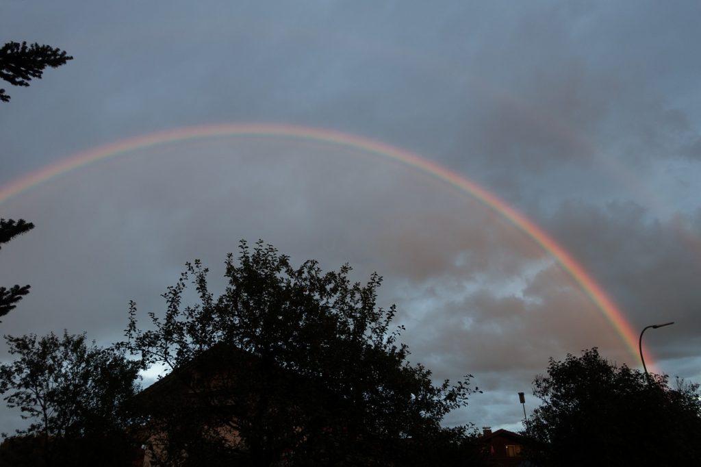 Rainbow after a storm