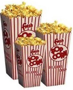 Different size popcorn buckets