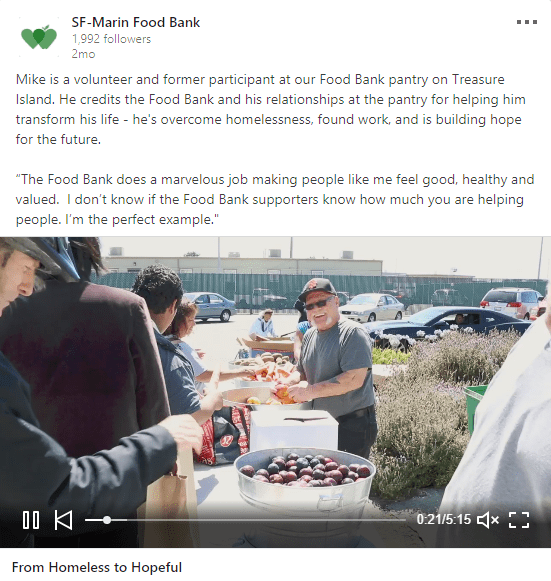 SF-Marin Food Bank Update w/Video