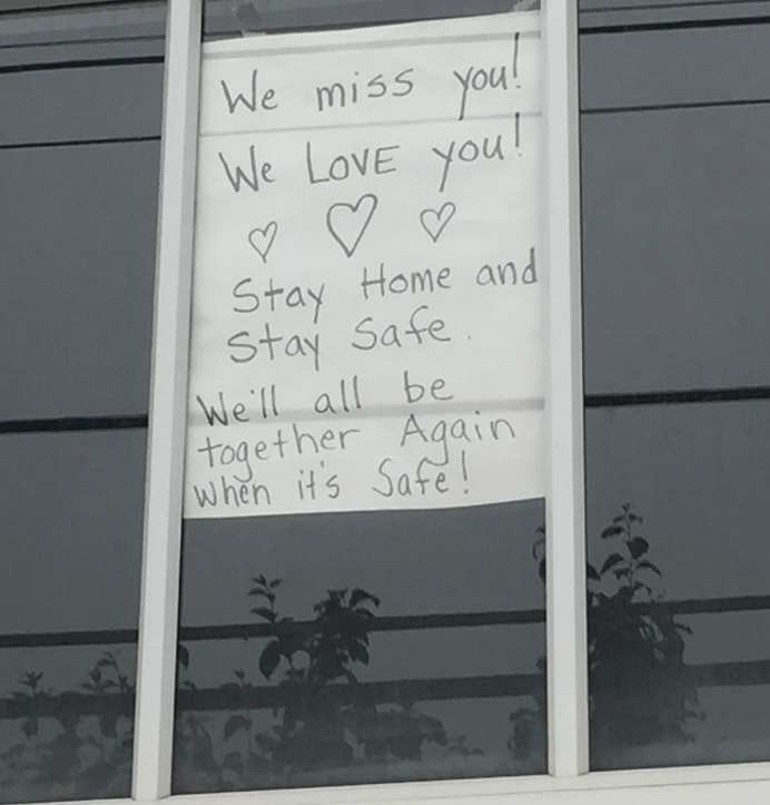 Sign: We Miss You, We Love You