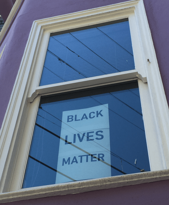 Sign, Black Lives Matter, window