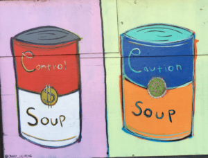 Control Soup. Caution Soup. Street art.