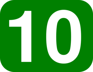 10 green sign