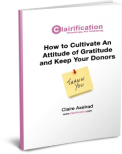 Attitude of Gratitude Guide to Donor Retention