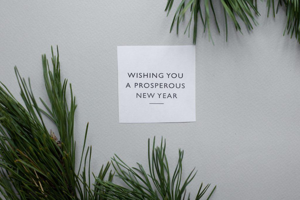 Wishing you a prosperous new year