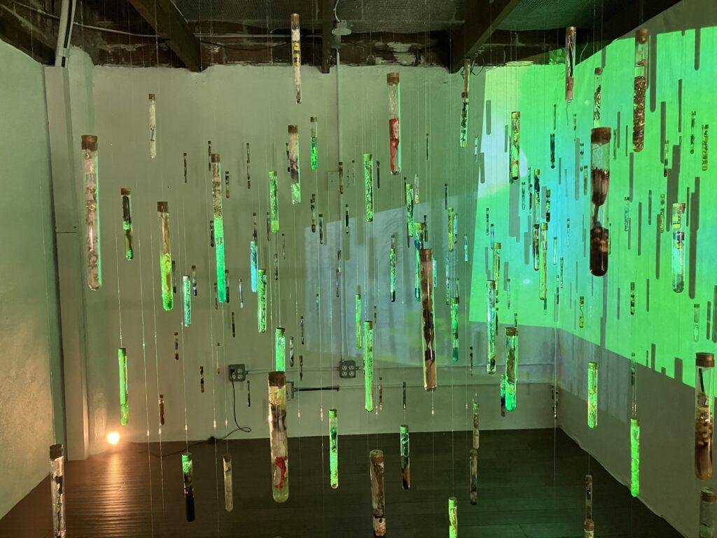 Site-specific installation of luminous vessels @ SKY Exhibit, The Drawing Room Gallery, San Francisco
