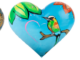 Three-San-Francisco-Hearts-Heart-of-Gold-Birds-of-the-Americas-Keeping-Balance. Benefit for S.F. General Foundation