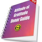 The Donor Retention and Gratitude Playbook includes the Attitude of Gratitude Donor Guide
