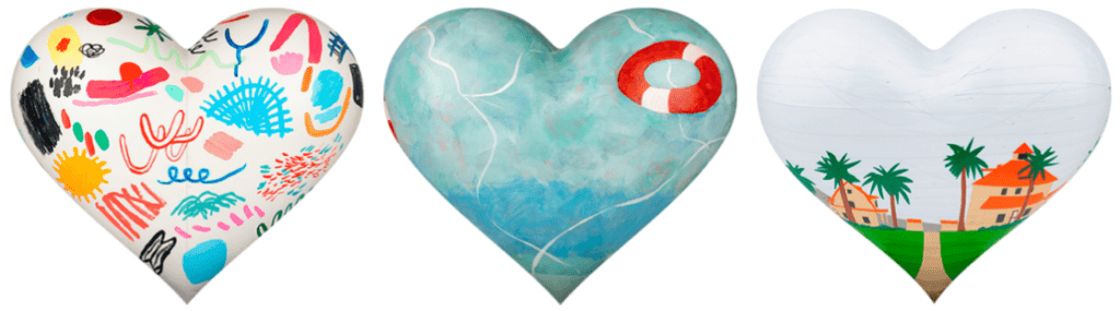 Three San Francisco Hearts: Celebration; Life-Saving Heart; Meet in the Presidio -- benefit for San Francisco General Foundation.