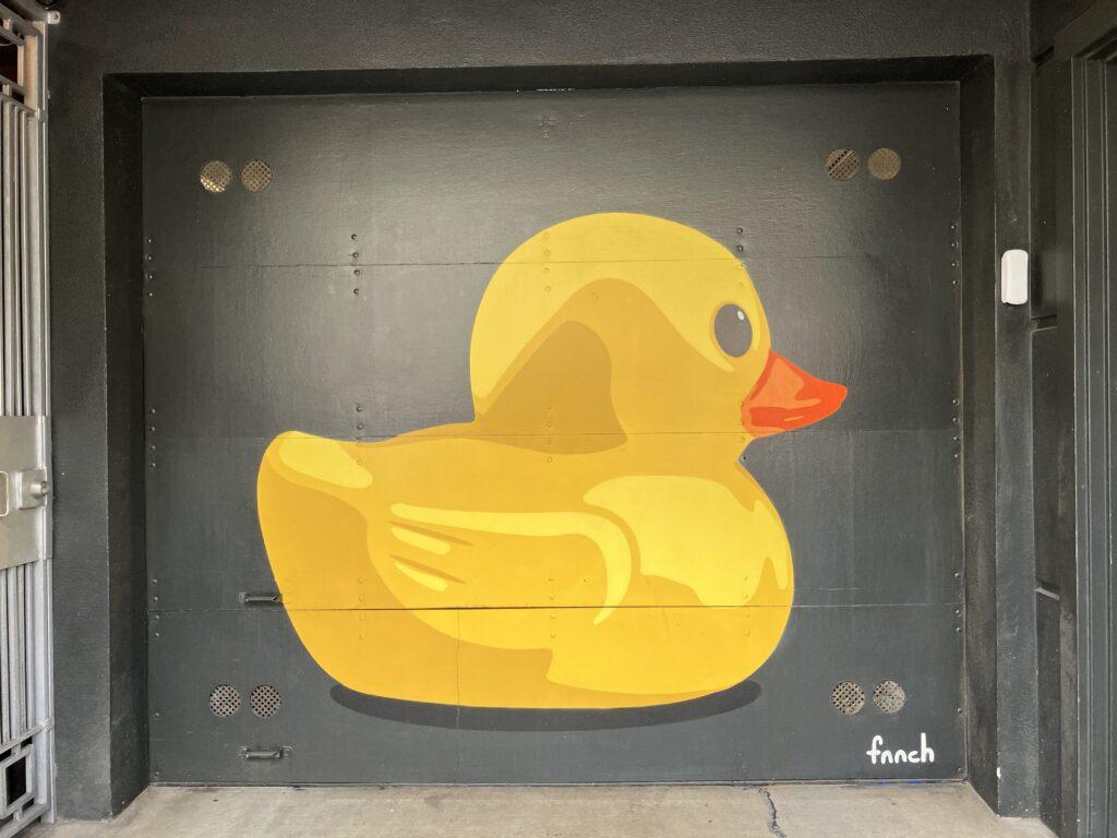 Rubber Ducky painted garage, San Francisco