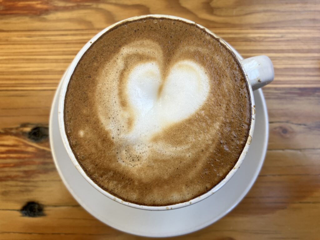 Cappuccino heart art