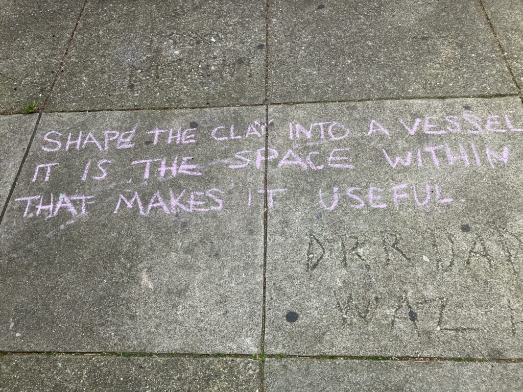 SIdewalk chalk poetry