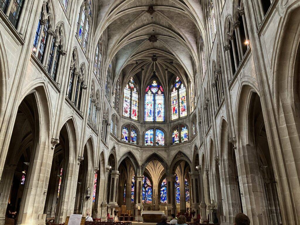 Beautiful church interior in Paris