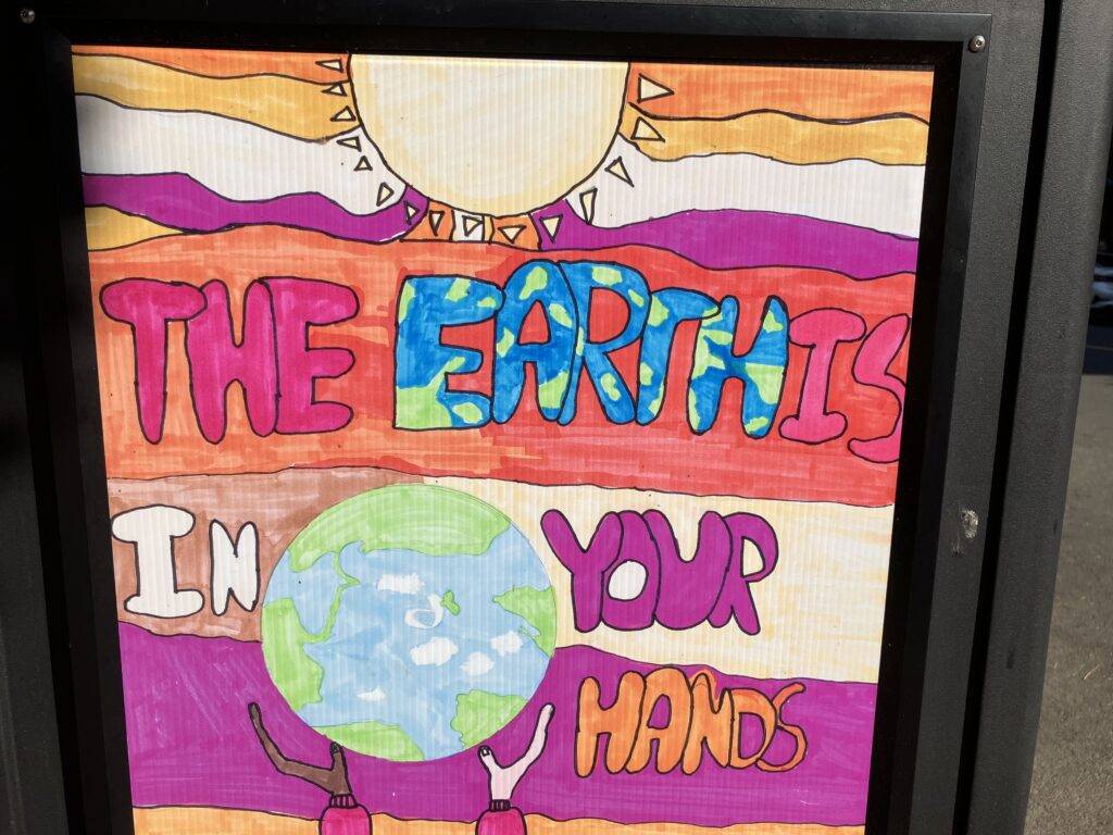 "The Earth is in Your Hands" painting