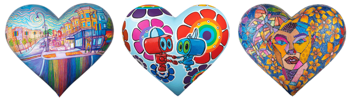 Three San Francisco Hearts Rainbow, Love, Resilience Three San Francisco Hearts: Rainbow; Love; Resilience