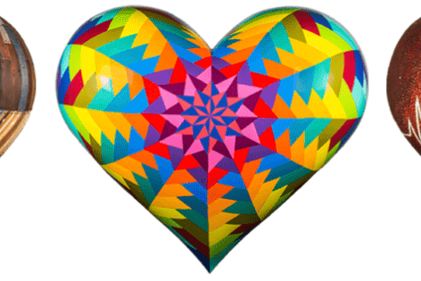 Three San Francisco Hearts. Heart Wood, Magic Hecksagon Heart, Still Beating! Three San Francisco Hearts: Heart Wood; Magic Hecksagon; Heart Still Beating