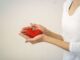Heart in palm of hands